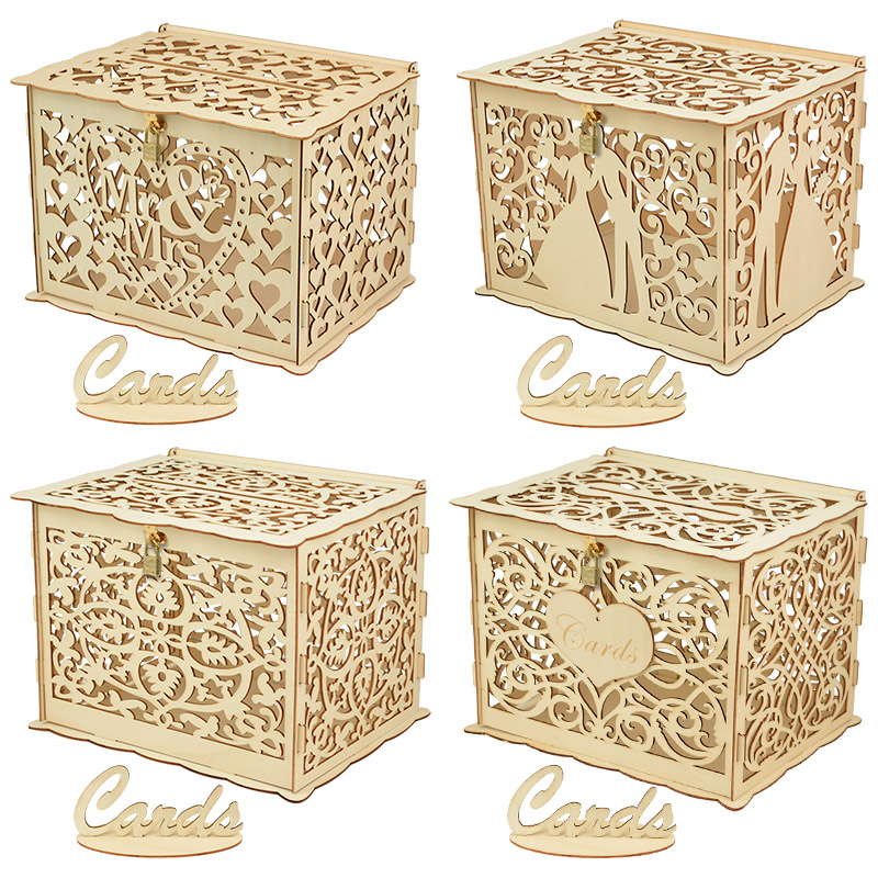 Wedding Card Box - 30X24X21cm Tự Làm Quà Cưới Thẻ