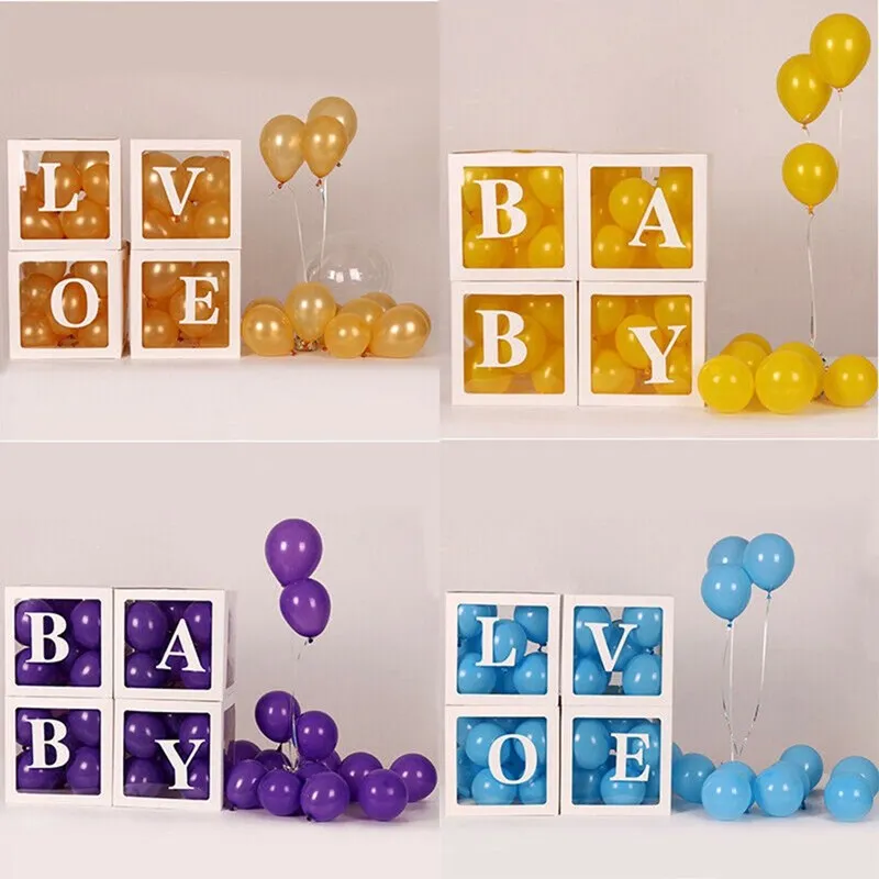 Confetti Balloon Set - Letter Balloon Box First 1st Birthday