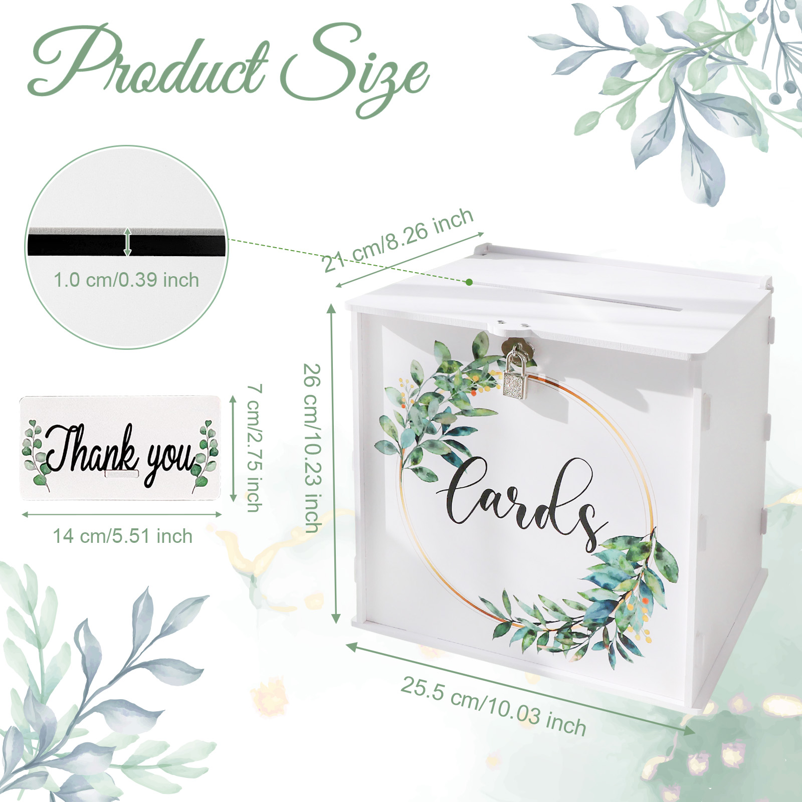 Wedding Card Box with Lock, PV - đánh giá và giá Wedding Card Box