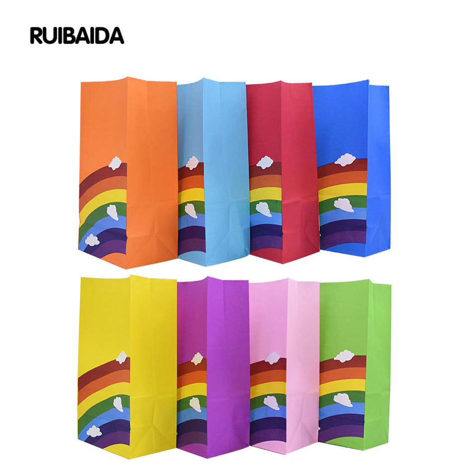 10/20/25pcs Kraft Rainbow Food - đánh giá và giá Wedding Event Supply