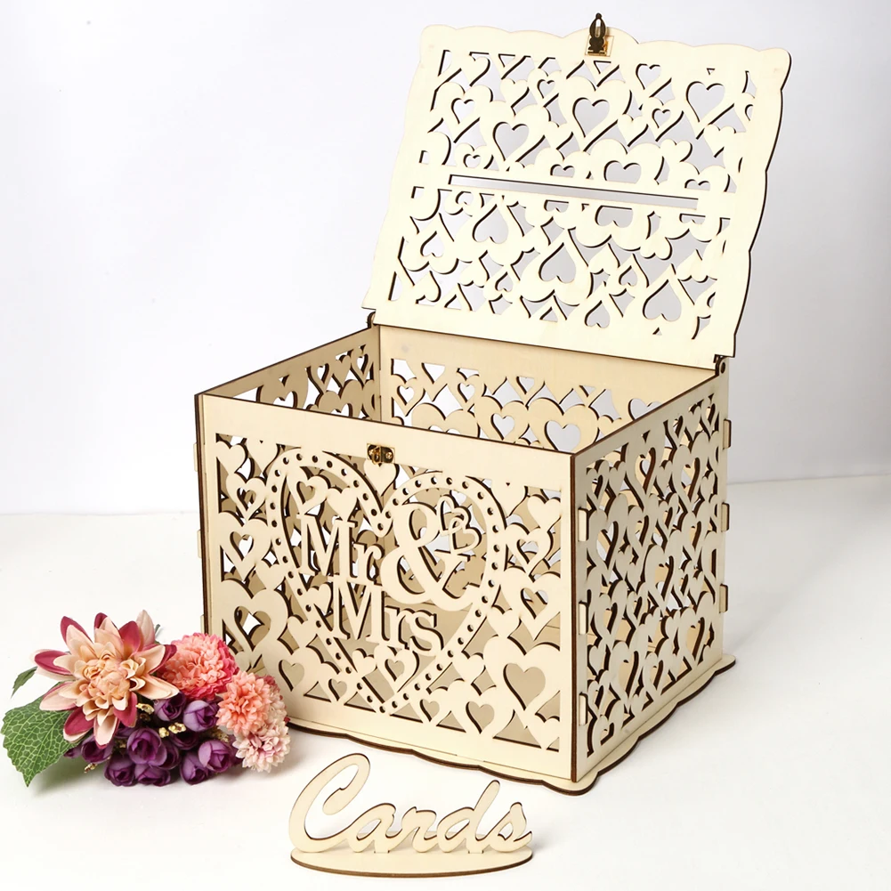 Wooden Wedding Card Box Weddin - đánh giá và giá Wedding Sutra
