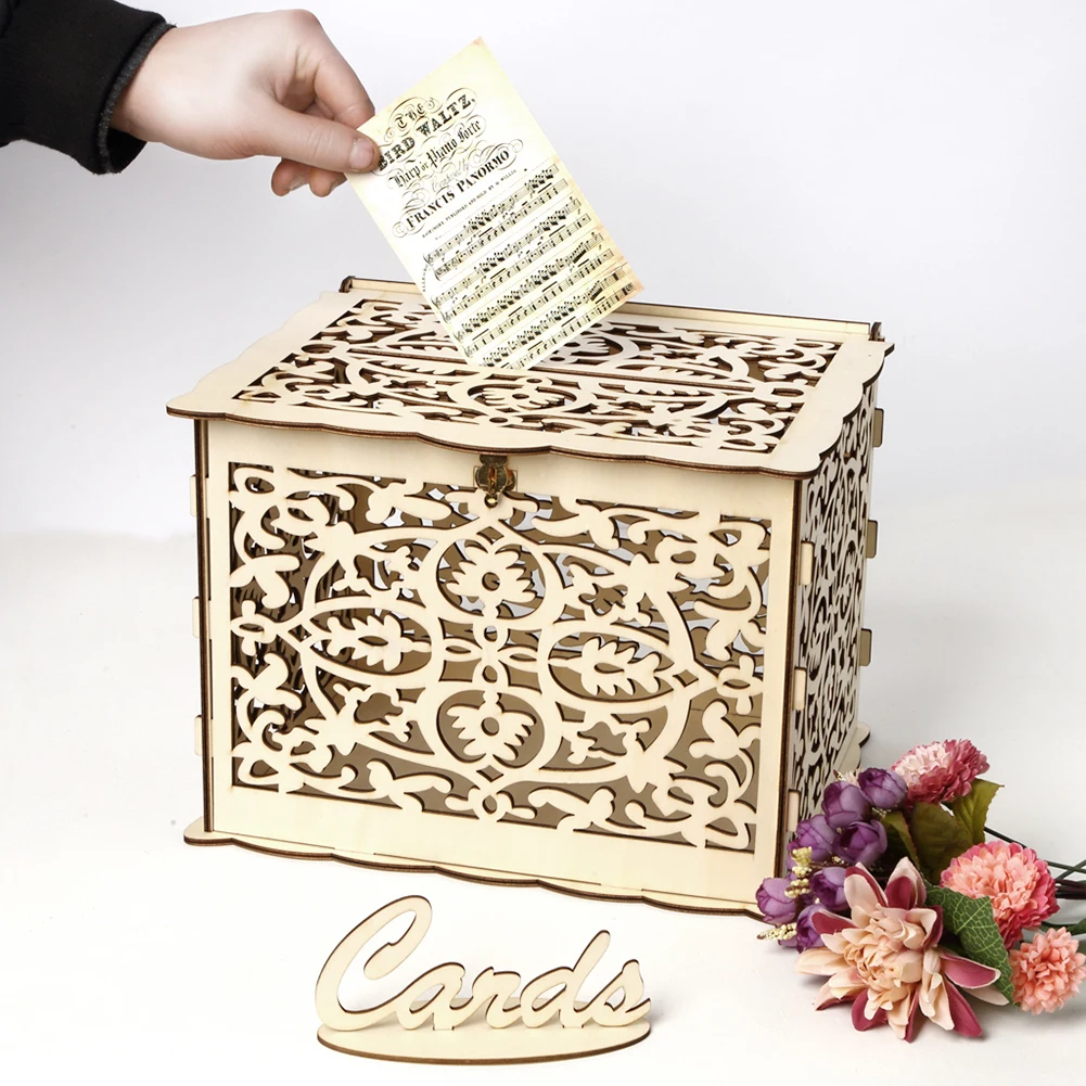 Wooden Wedding Card Box Weddin - đánh giá và giá Wedding Sutra