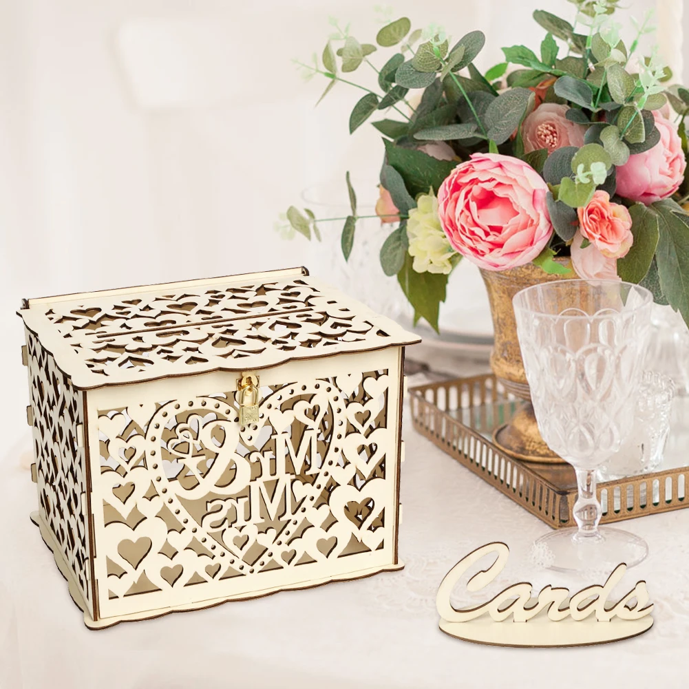 Wooden Wedding Card Box Weddin - đánh giá và giá Wedding Sutra