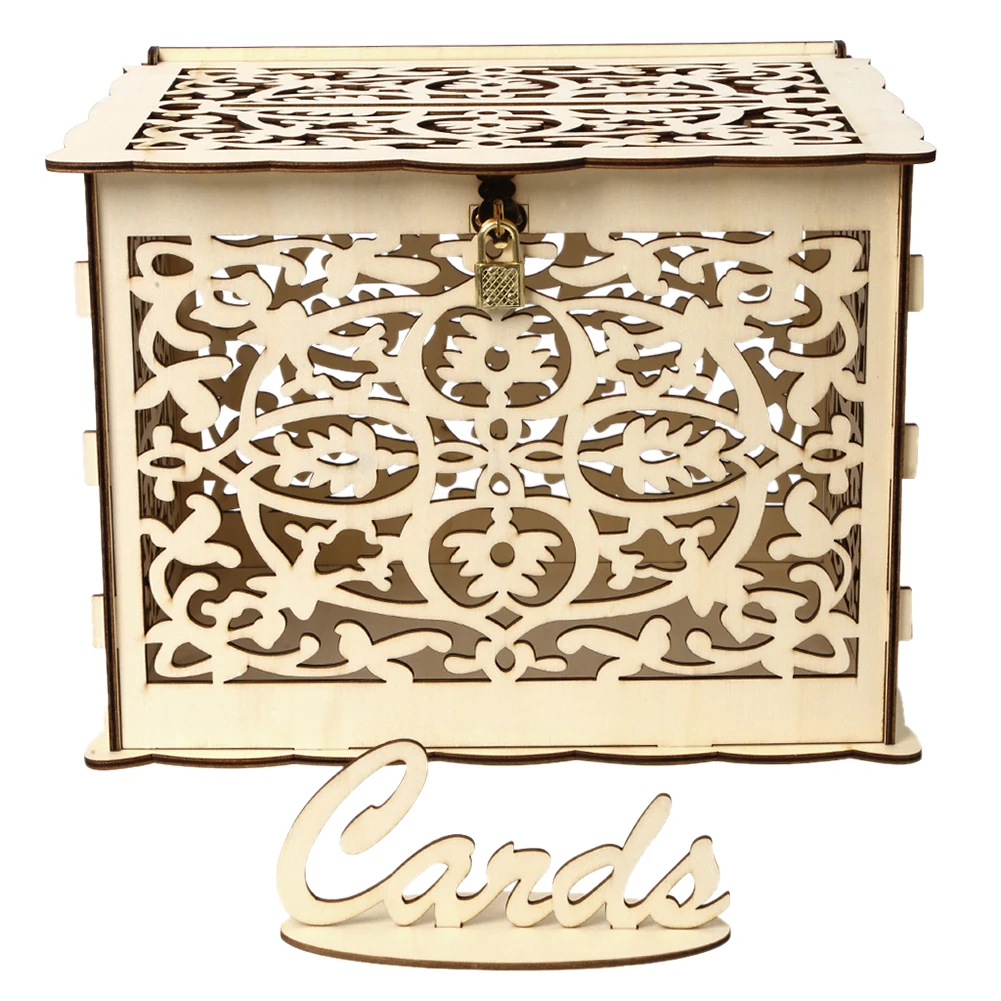 Wooden Wedding Card Box Weddin - đánh giá và giá Wedding Sutra