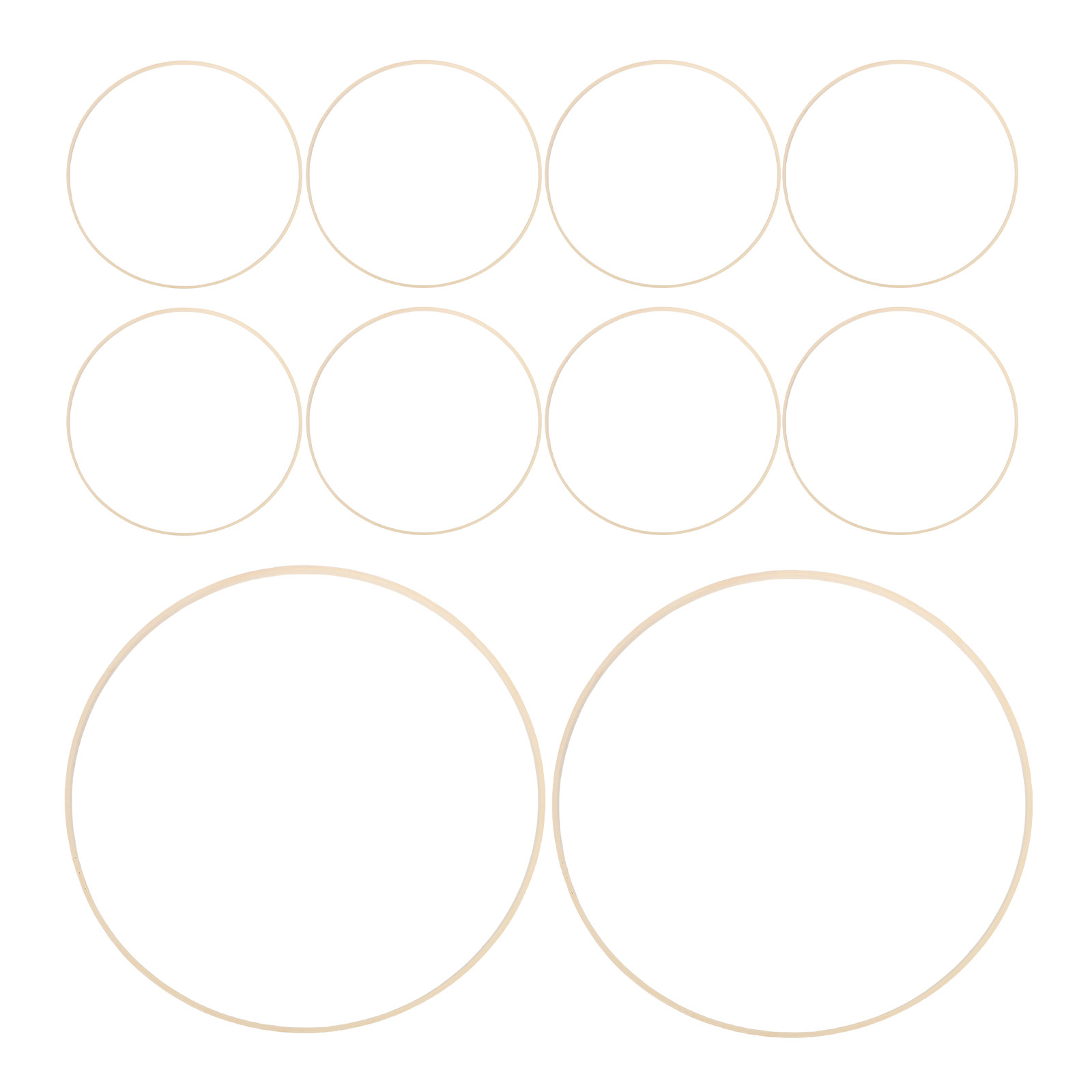 10Pcs Bamboo Floral Hoops Rust - đánh giá và giá Wedding Decoration Supply