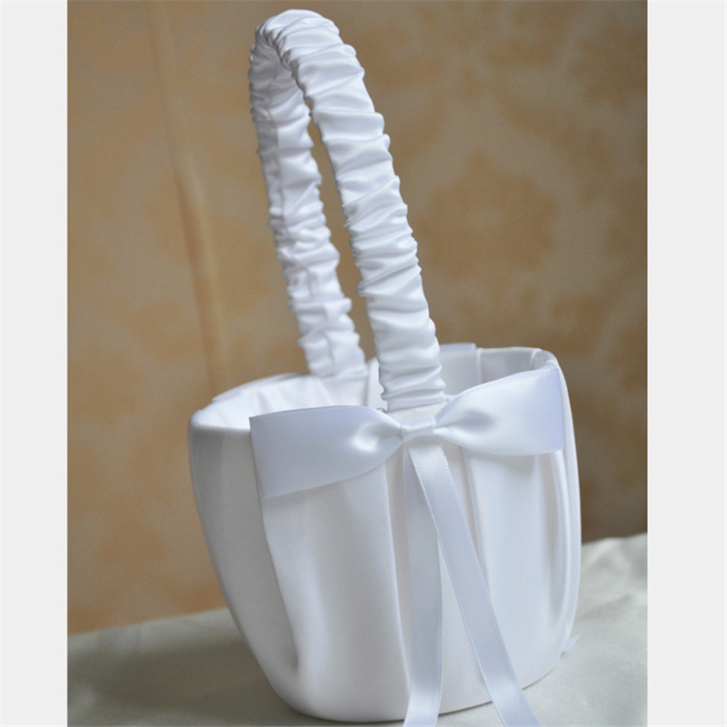White Flower Girls Basket Pear - đánh giá và giá Wedding Hampers