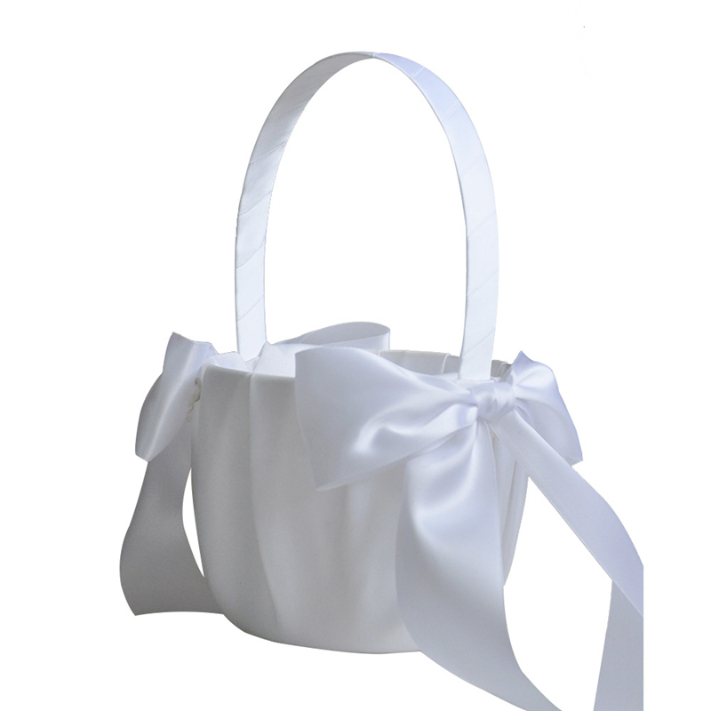White Flower Girls Basket Pear - đánh giá và giá Wedding Hampers