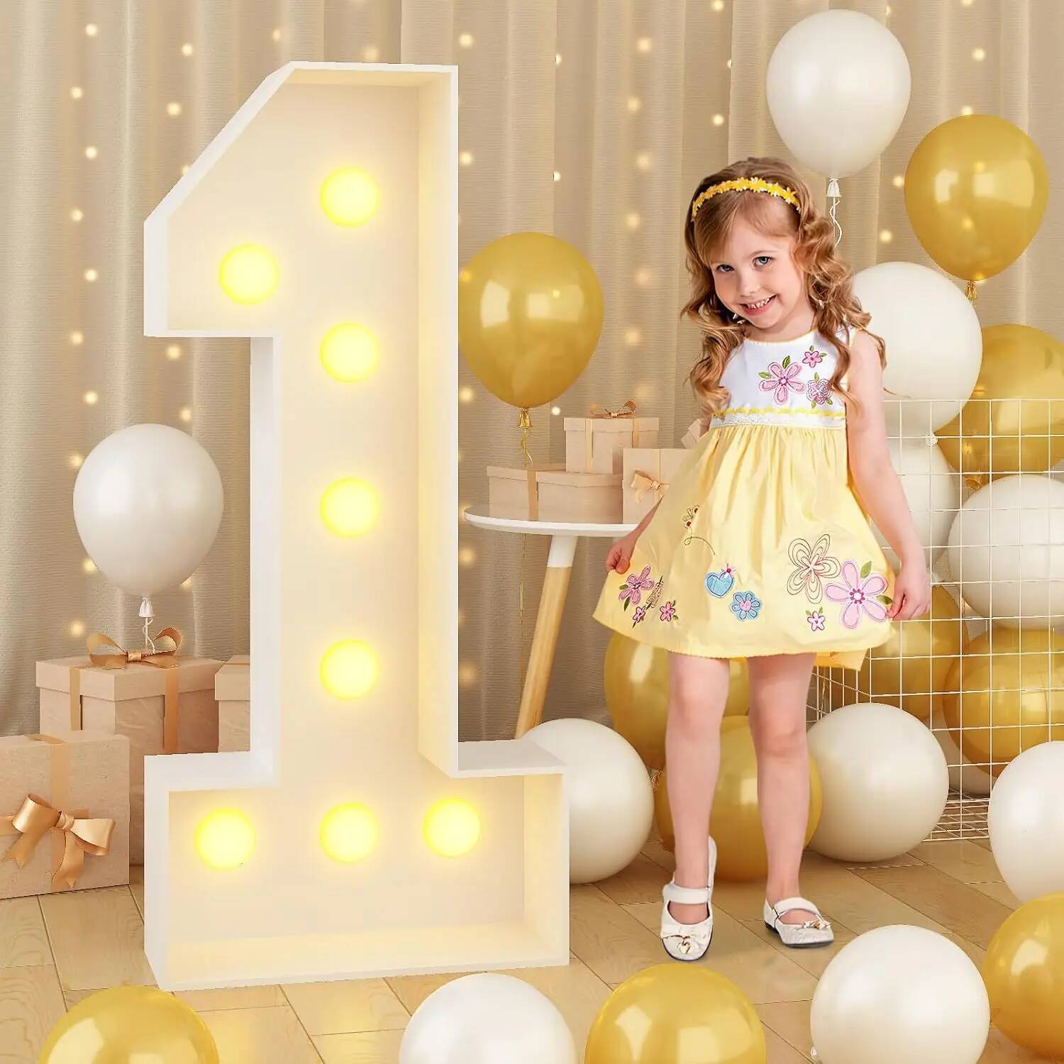 Giant Number Led Light for Kid - đánh giá và giá Confetti Balloon Set