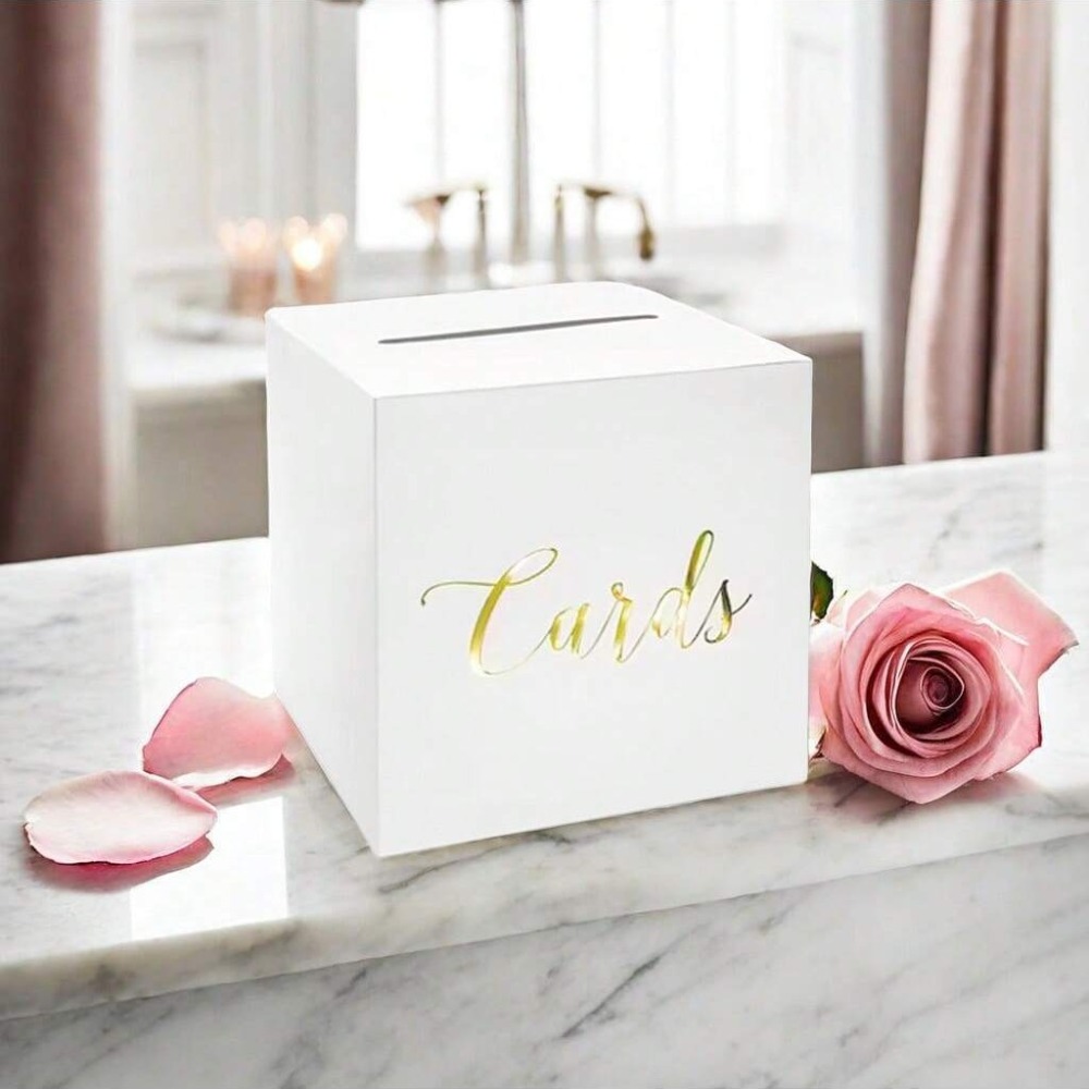 Storage Box White Black Weddin - đánh giá và giá Wedding Card Box