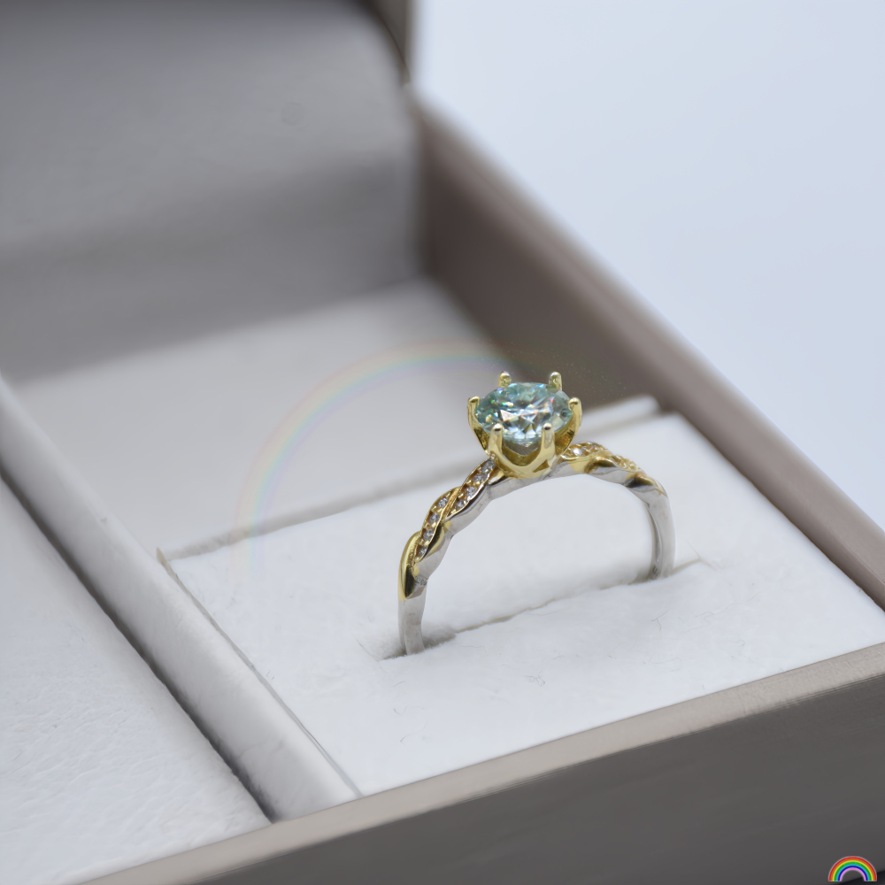 S925 silver inlaid moissanite  - đánh giá và giá Wedding Superstar