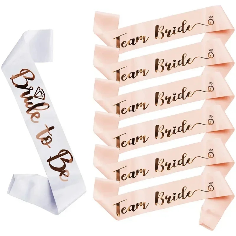 1 Set Bridal Sash Rose Gold De - đánh giá và giá Bride Tribe Sash