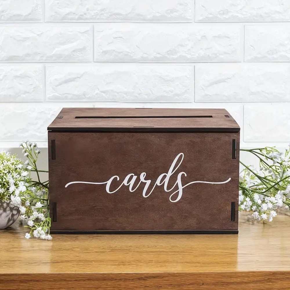 New Wooden Wedding Card Box wi - đánh giá và giá Wedding Card Box
