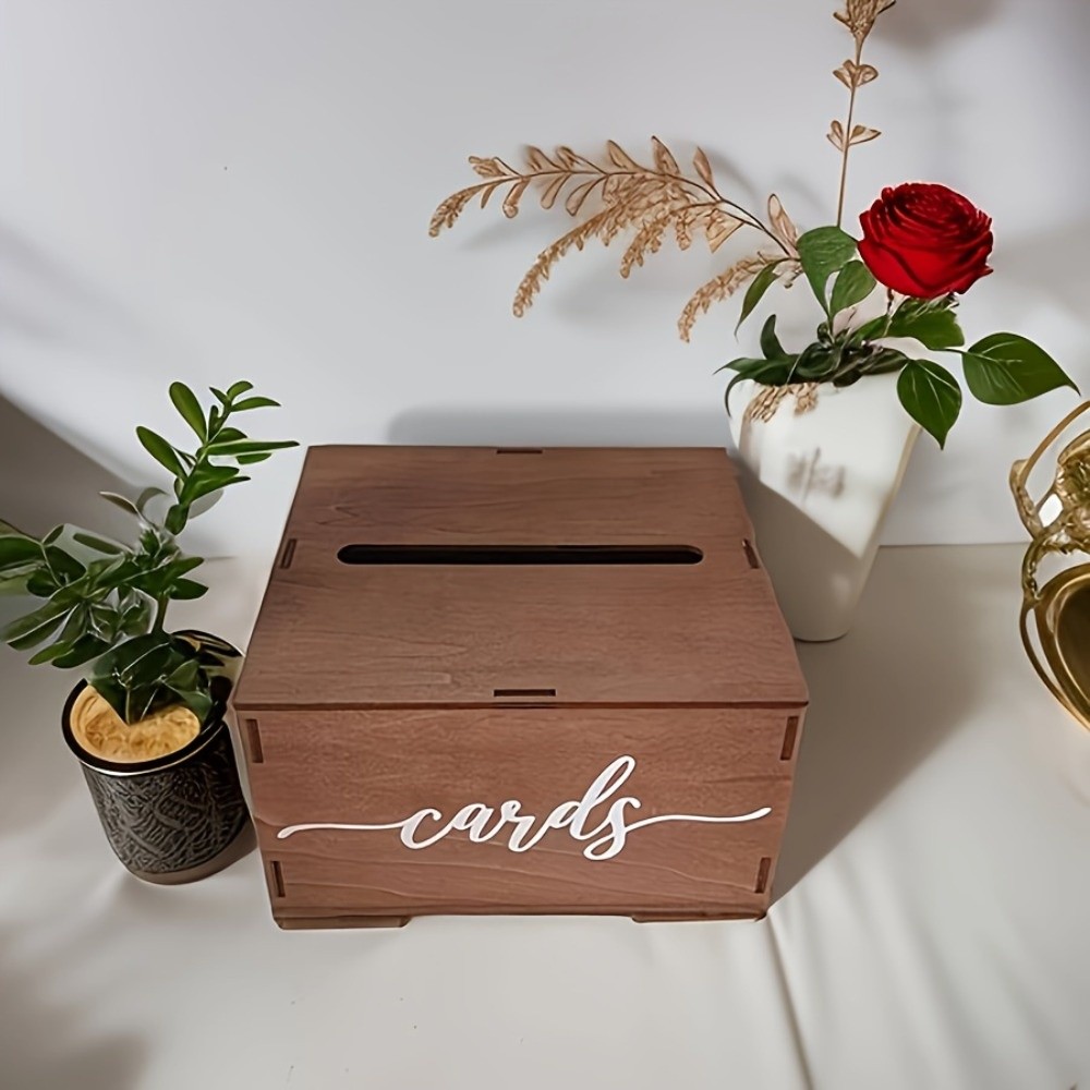 New Wooden Wedding Card Box wi - đánh giá và giá Wedding Card Box
