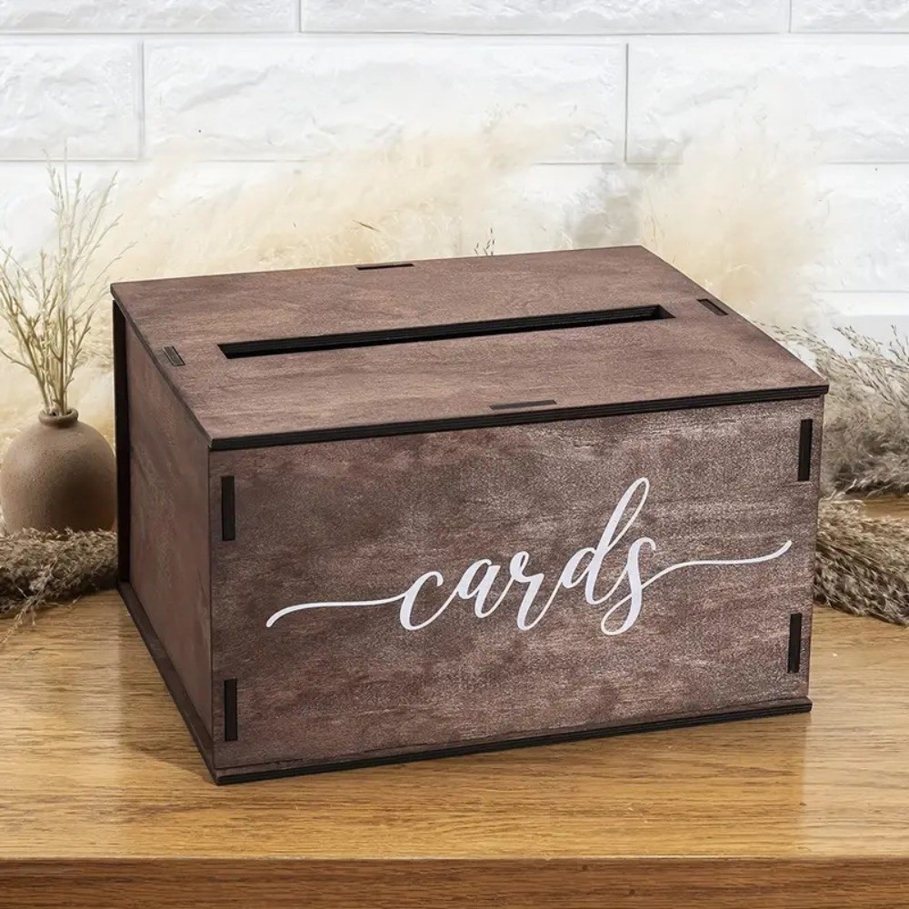 New Wooden Wedding Card Box wi - đánh giá và giá Wedding Card Box