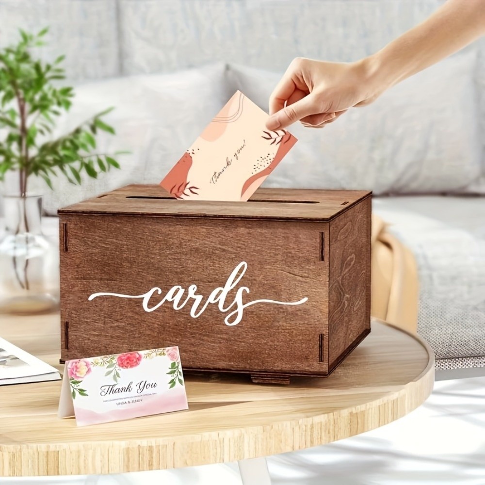 New Wooden Wedding Card Box wi - đánh giá và giá Wedding Card Box