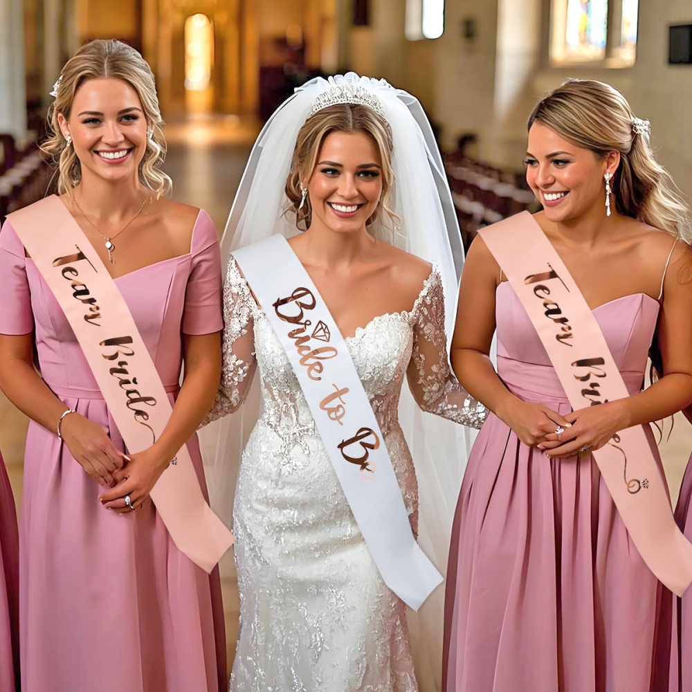 1Set Rose Gold Team Bride To B - đánh giá và giá Bride Tribe Sash