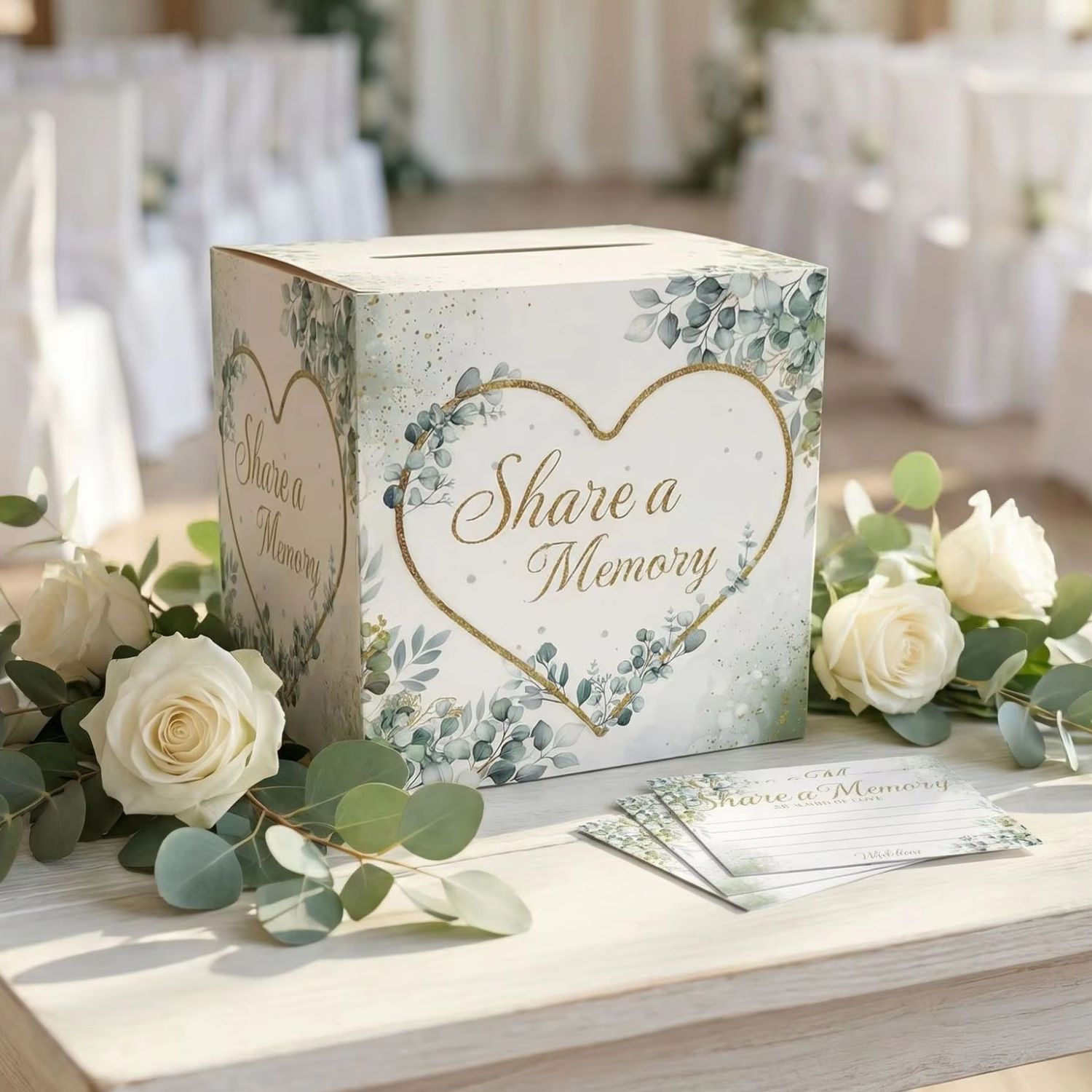 White Floral Wedding Card Box  - đánh giá và giá Wedding Card Box