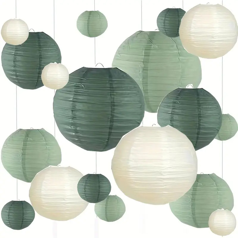 3Pcs Round Hanging Sage Green  - đánh giá và giá Wedding Event Supply