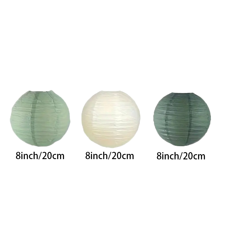 3Pcs Round Hanging Sage Green  - đánh giá và giá Wedding Event Supply