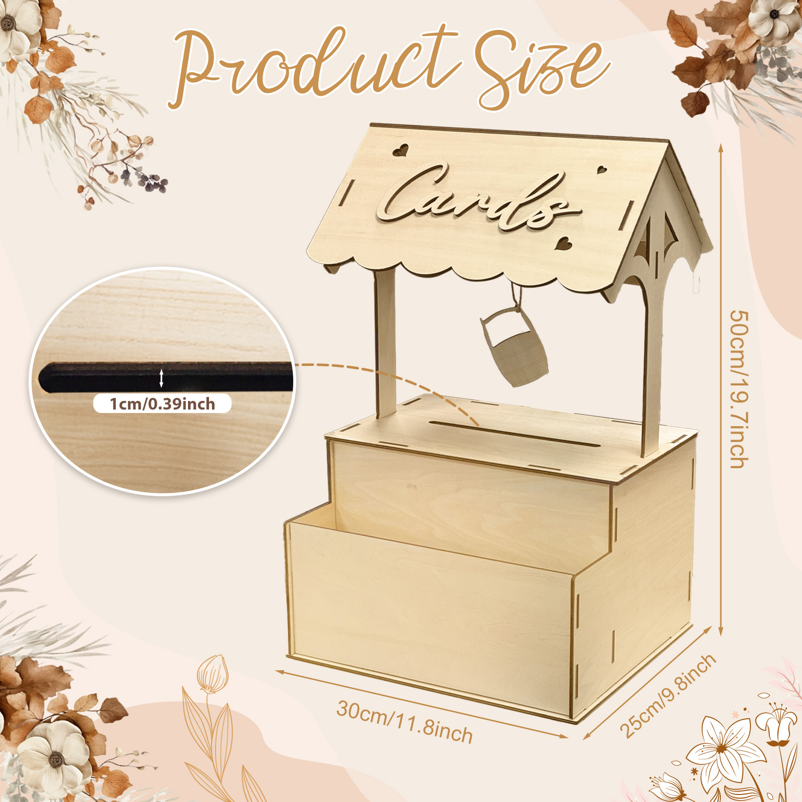 OurWarm Flower Groove Wishing  - đánh giá và giá Wedding Card Box