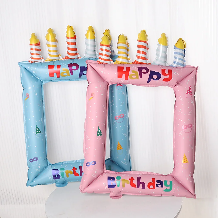 1/2pcs Blue Pink Birthday Phot - đánh giá và giá Confetti Balloon Set