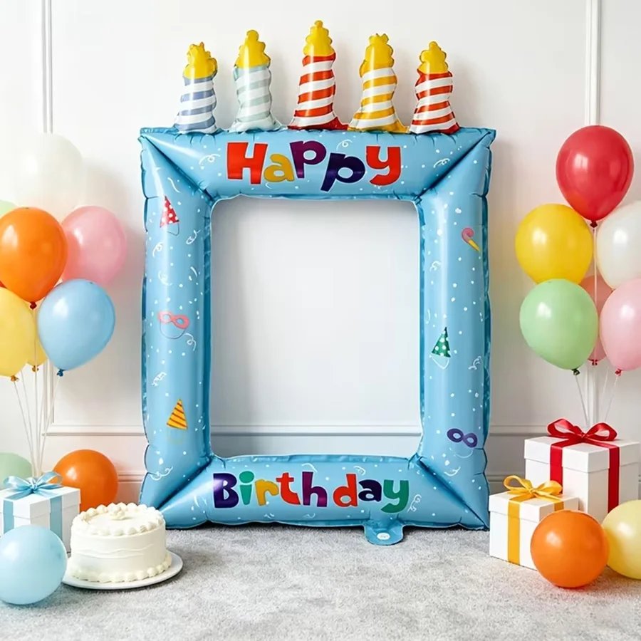 1/2pcs Blue Pink Birthday Phot - đánh giá và giá Confetti Balloon Set