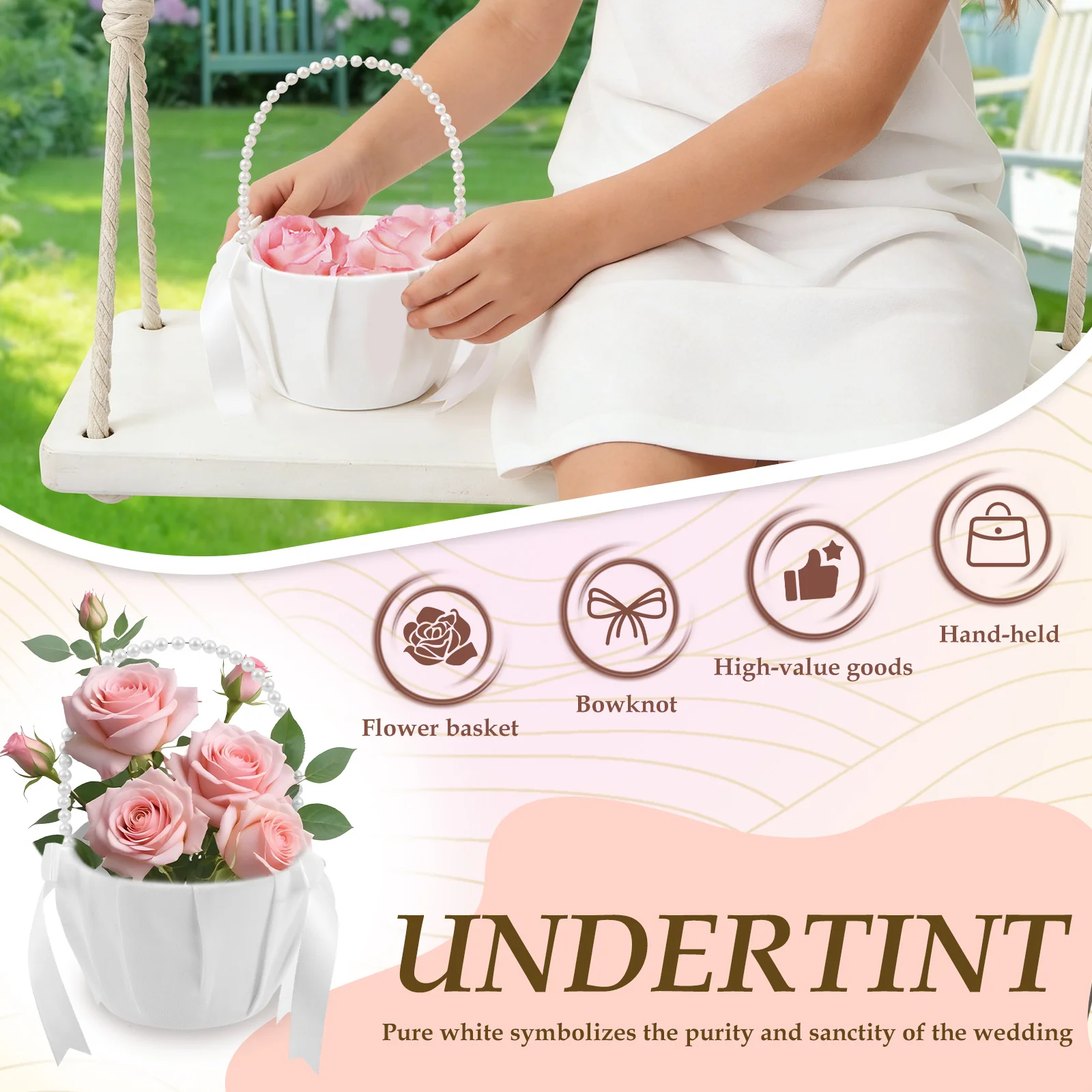 2Pcs Wedding Flower Girl Baske - đánh giá và giá Wedding Hampers