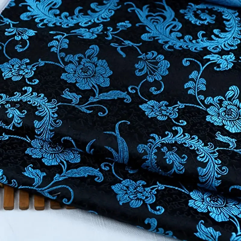 3D Blue Phoenix Tail Brocade F - đánh giá và giá Wedding Decoration Supply