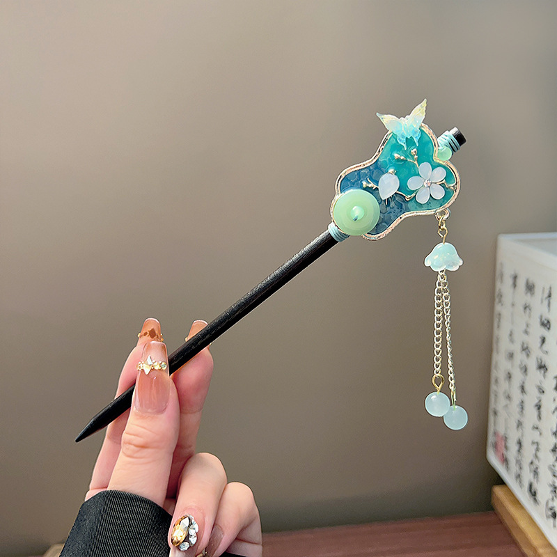 Classic Tassel Hair Stick Blac - đánh giá và giá Wedding Decoration Supply