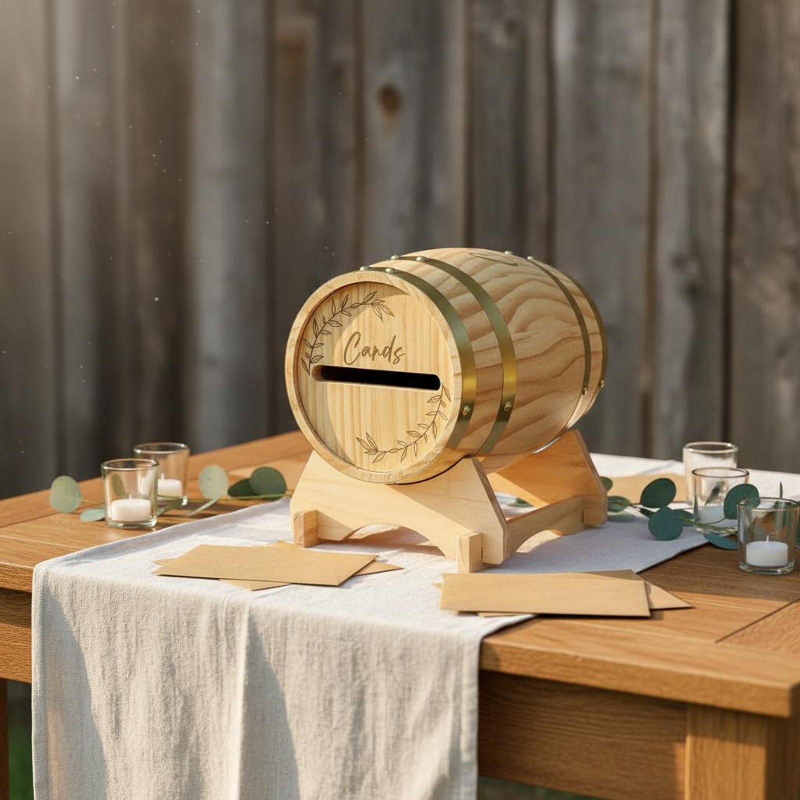 Rustic Solid Wood Card Box Bar - đánh giá và giá Wedding Card Box