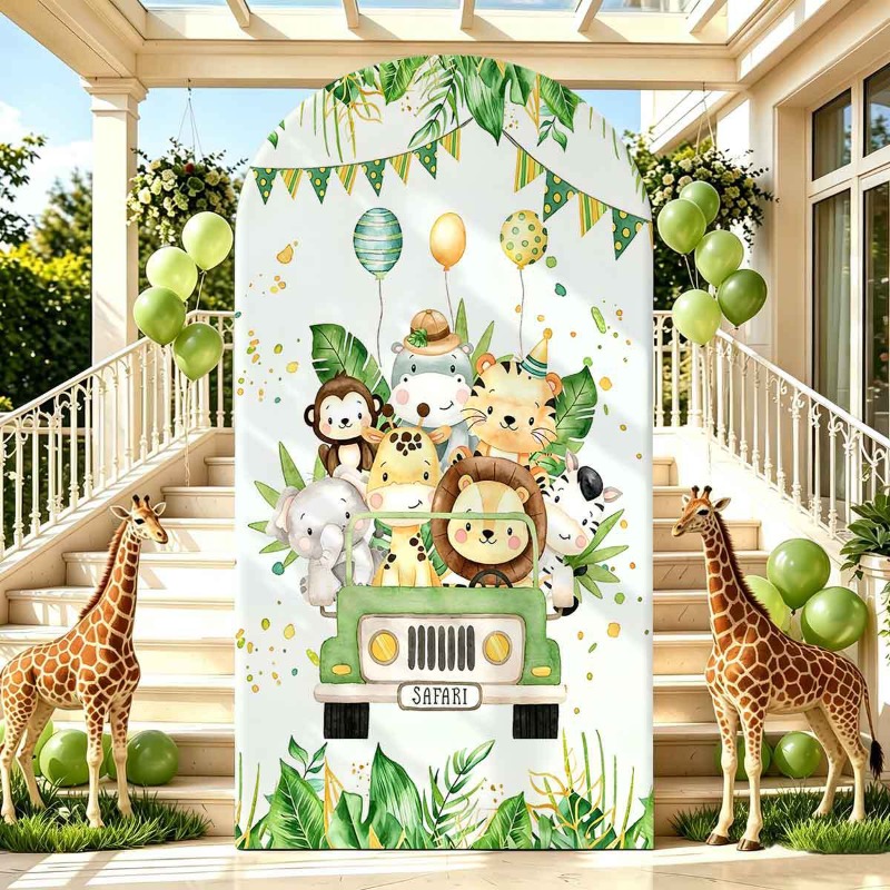 Jungle Safari Party Arch Backd - đánh giá và giá Photo Booth Prop