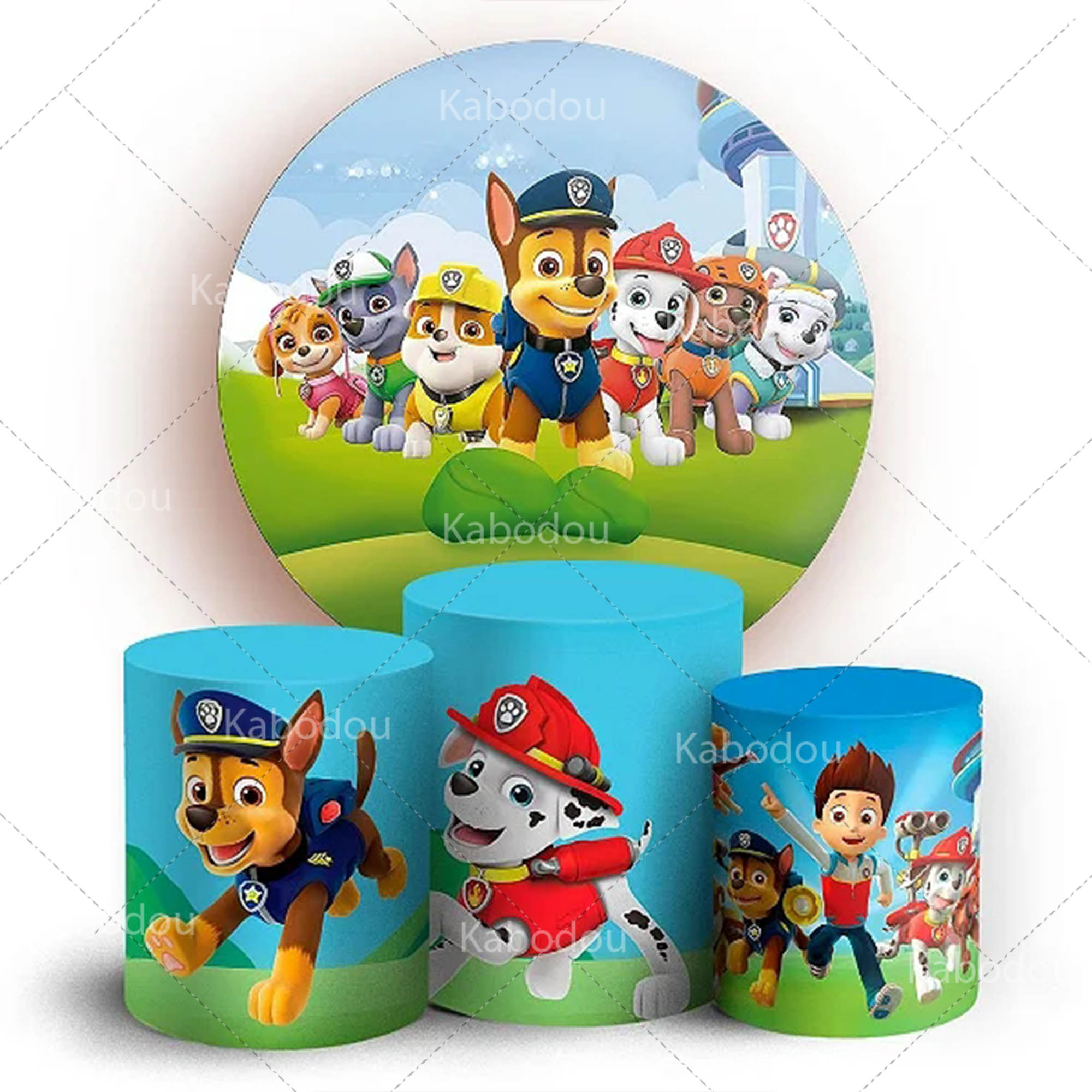Paws Patrols Round Backdrop Do - đánh giá và giá Photo Booth Prop