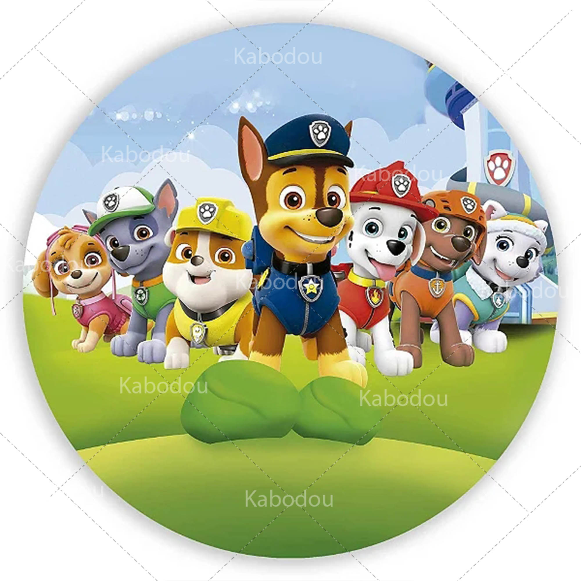 Paws Patrols Round Backdrop Do - đánh giá và giá Photo Booth Prop