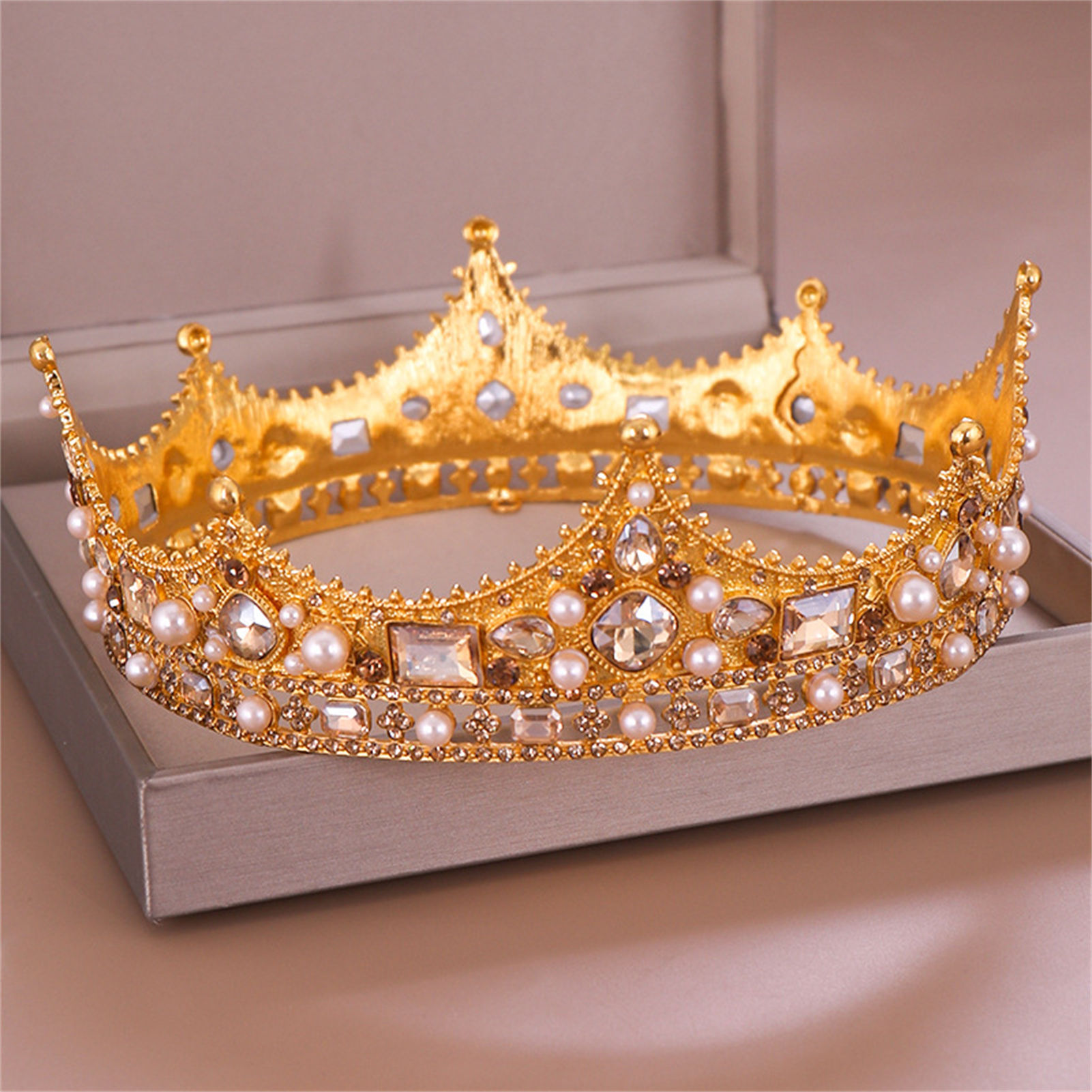 Bridal Crown Rhinestone Tiara  - đánh giá và giá Wedding Decoration Supply