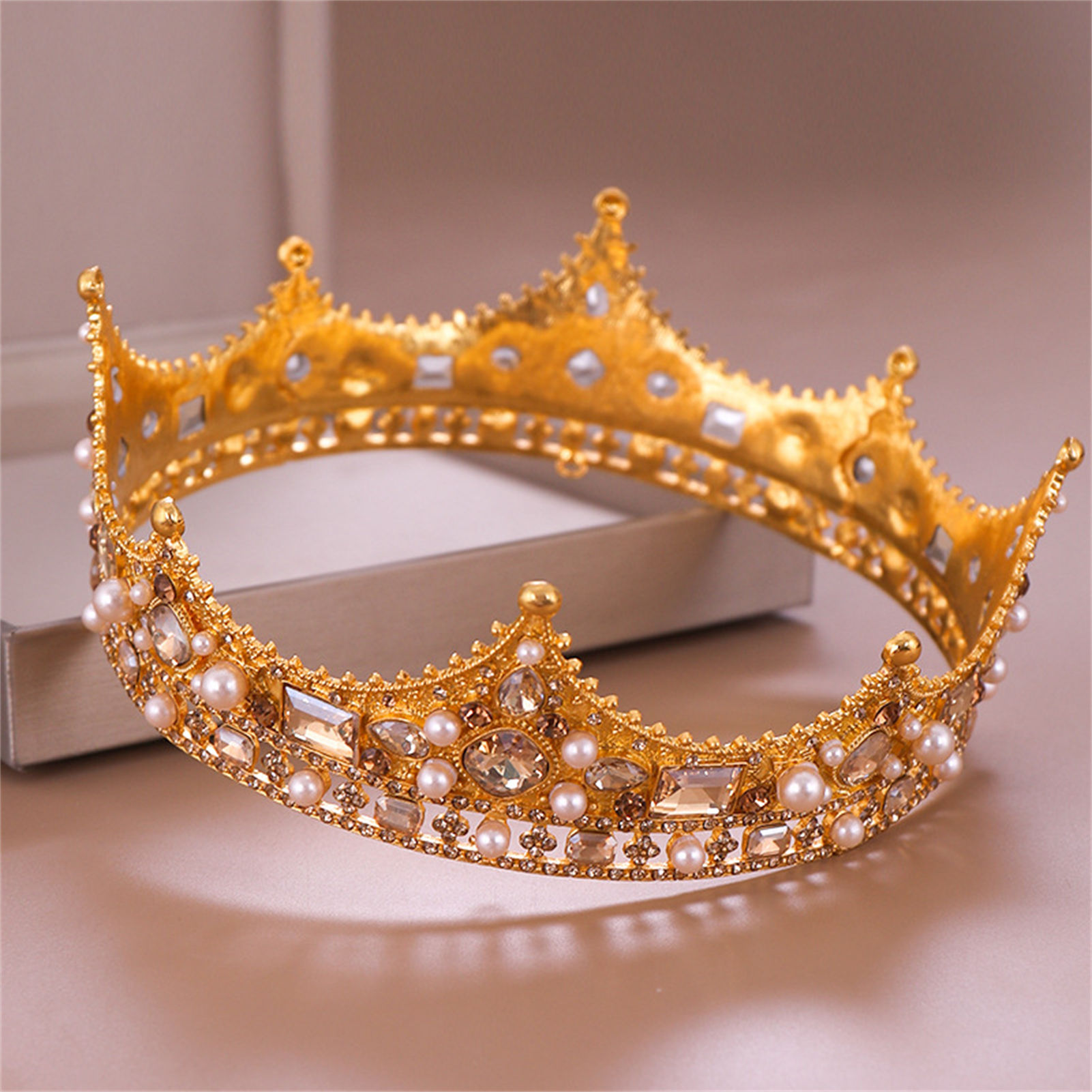 Bridal Crown Rhinestone Tiara  - đánh giá và giá Wedding Decoration Supply